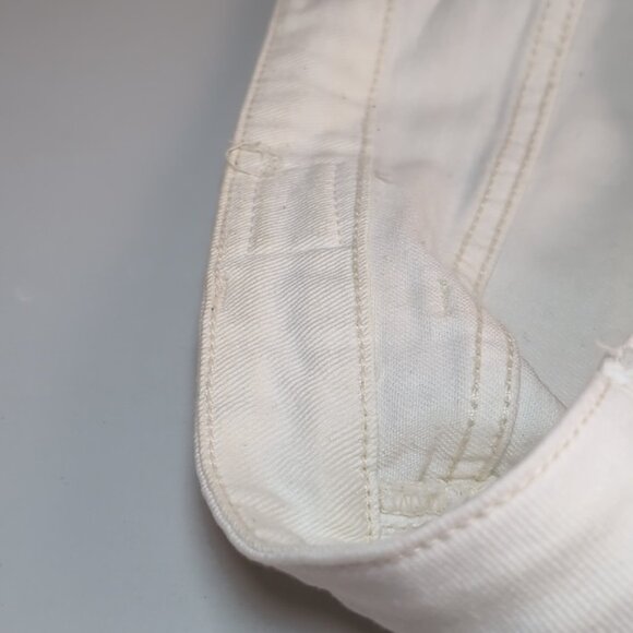 3/$20 BDG Urban Outfitters Mid Rise Shortie Shorts White Denim Jean Stretch - Picture 11 of 14